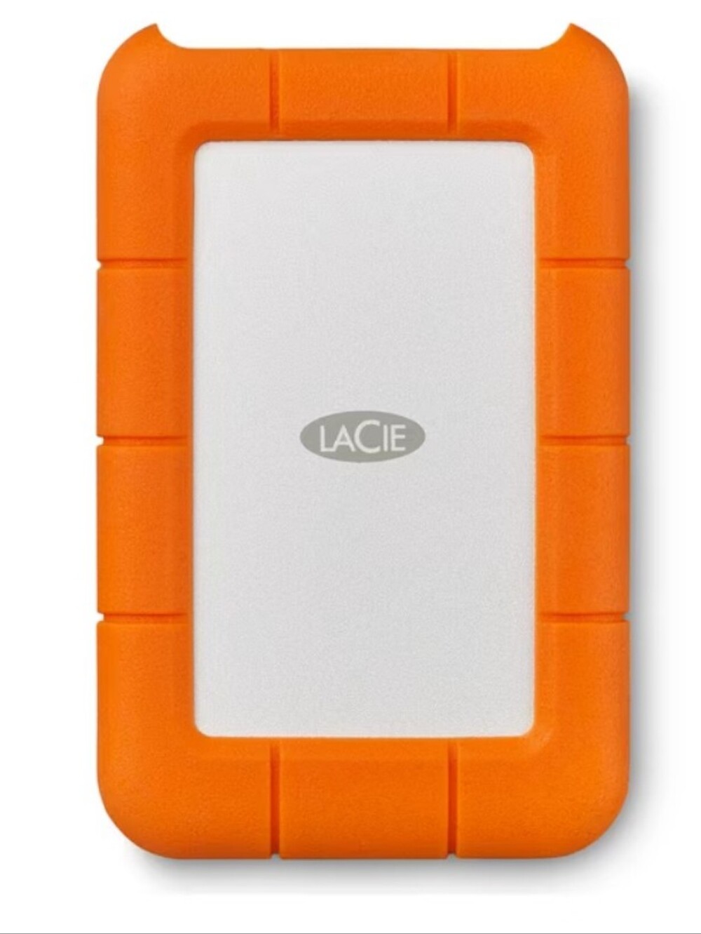 LaCie Rugged External Hard Drive - Orange & White